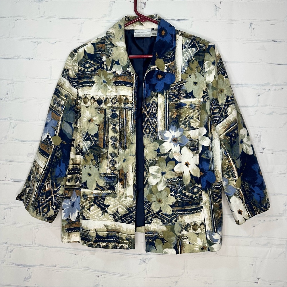Women’s Alfred Dunner‎ Size 12 Petite Multi Color Blazer